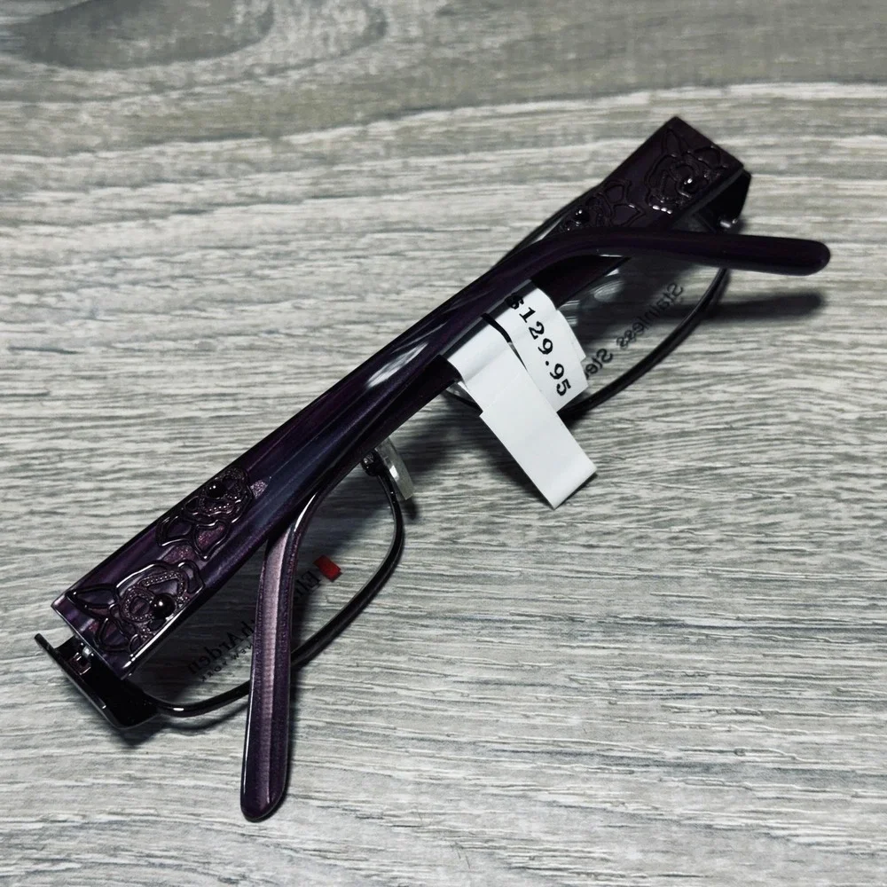 Elizabeth Arden EA1111-3 Eyeglass Frames Womens‎ 51-17-130 Purple Floral Optical
